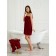 Pareo female for the sauna, size XL-3XL, burgundy color