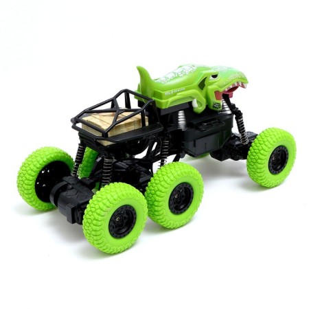 Radio -controlled jeep Dino, 1:16, 4WD, works on the battery, green color-2