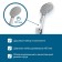 Santek Vanah Vanah "Venga", long spout, with accessories, chrome