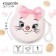 Plyushchiy round wallet with ears, kitty Marie