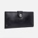 Male purse for magnet, department for bills, for maps, for coins, black color