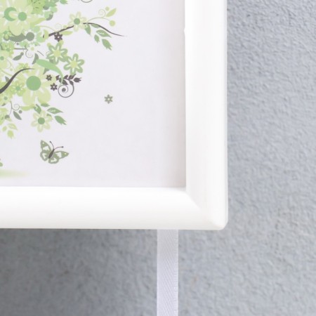 Double photo frame on braid L-4 10x15 cm white (plastic screen)-1