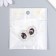 Decor for creativity Metal "Medallion Patal" dark violet crystal 2.6x2.4 cm