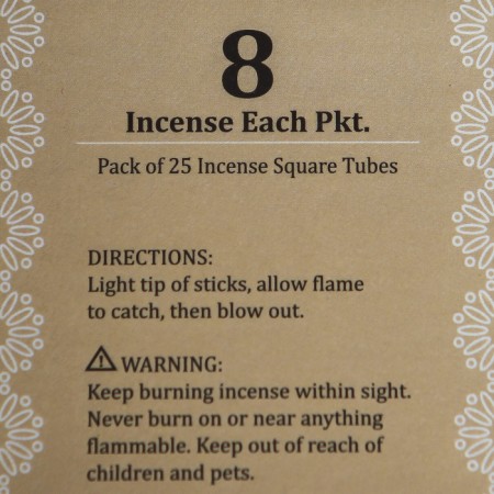 Incense "Inner Sante" 8 sticks amber-2
