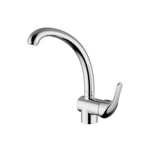 Zipponi Ara kitchen mixer, with a side lever, high spout, color chromium