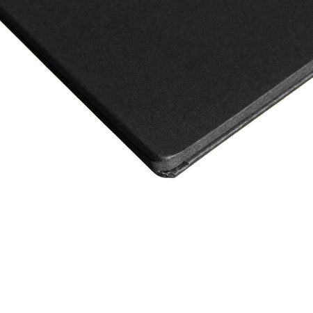 A4 sketchbook, 30 black sheets on the crest, “whale”, solid substrate, density 110 gr., Mix-6