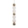 Saturo lamp 4XLED 36W 3000k gold 8x8x52-202 cm