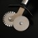 Knife for pizza and dough the share "Assistant", 18 cm, double, black color