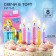 Set of candles for the cake "Happy Birthday", 8 pieces, princesses