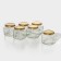 A set of glass jars with a conservation lid, TO-82 mm, for candles, 0.39 l, 6 pcs