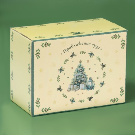 Maslek New Year's share "Approach of a miracle", 16.8 × 12 × 9 cm, green color-5