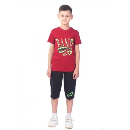 Costume for a boy, height 110 cm, burgundy color