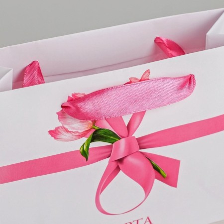 Gift Laminated horizontal package, packaging, “The best, March 8”, MS 23 x 18 x 10 cm-3