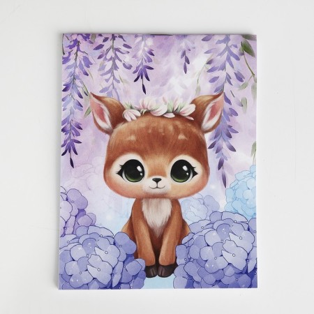 Gift set for the girl "deer", bag, notebook-3