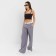Women's pants with contrasting belt MIST R.42, Gray