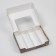 Box for eclairs, confectionery packaging, 4 inserts, “marble”, 20 x 15 x 5 cm
