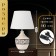 Hand lamp with lampshade Risalux "Allro", E14, 40 W, 22 × 22 × 35 cm