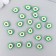 Beads for PVC "Half Avocado" set of 20 pcs 1x1x1 cm