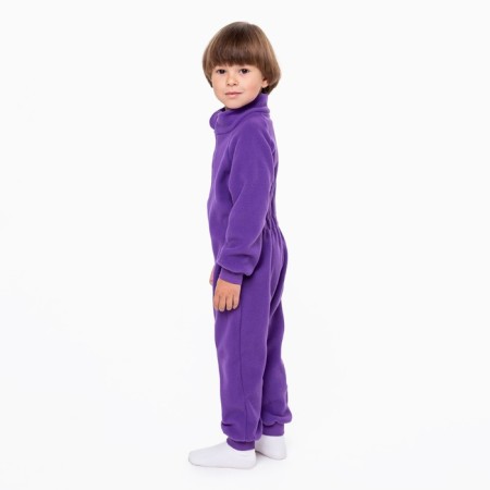 The overalls collar-hard, the color is purple, height 98-104 cm-4