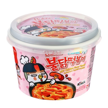 Tokpoki sharp with the taste of chicken in carbonar and bulldog sauces, 179