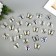 Magnet Plastic "Butterfly Single Wings White" 4.5 cm