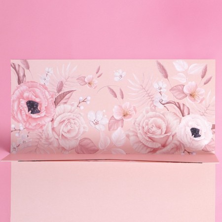 Gift envelope with the inner pocket "Pull the views", flowers, 20 × 9.5 cm-3