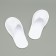 Disposable slippers, 42 size, terry, economy, white, closed cape