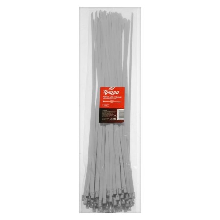 Tundra stainless steel screed, 4.6x400 mm, 100 pcs.-1