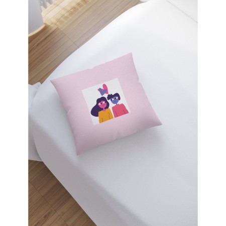 Decorative pillowcase "lovers", on a zipper, size 45x45 cm-1