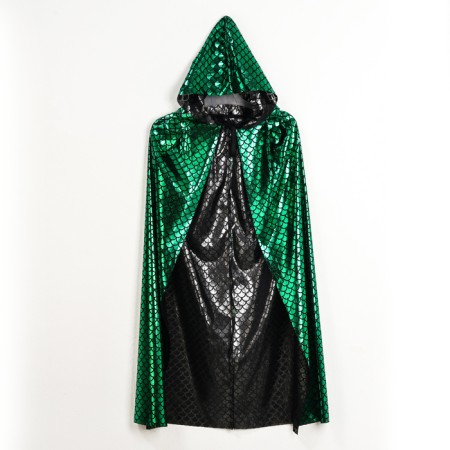 New Year! Carnival set "Green snake": cloak length 80 cm, mask-5