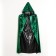 New Year! Carnival set "Green snake": cloak length 80 cm, mask