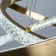 Orione 3 cm chandelier, D 80 cm, 1x160W LED