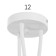 Economic light chandelier 91101/3 3x60W E27, Bely, 64x64x50 cm
