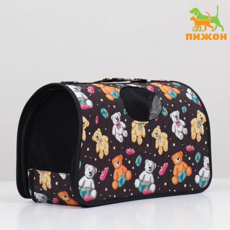 Bag - Animal Carriage "Plush Bears", Size S, 37 x 15 x 22 cm