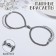 Bracelets "Demetrons" on the magnet, the color of silver l = 17