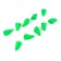 Cargo bullet-excentric stained collapsible Yaman 10 pcs., 24 g, green