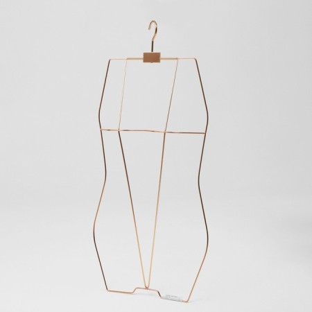 Contour hanger, dimensions 32/29/35cm, metal, color pink gold-1
