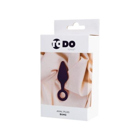 Bung anal plug, silicone, purple color, 11.5 cm, d = 3.3 cm-3