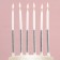 Candles for the cake "On your birthday", silver, 6 pcs.