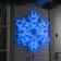 LED figure "Snowflake", 80 cm, Duralight, 192 LED, 220 V, flicker, glow of blue/white