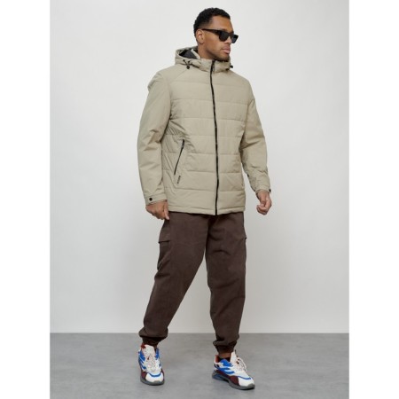 Male spring jacket, size 52, beige color-2