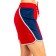 Women's shorts isee, size 50 cm, red color