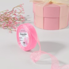 Kapron tape, 20 mm, 20 ± 1 m, light pink color No. 04