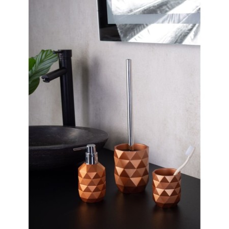 Joyce toilet brush, Copper metallic color-1