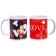 Set of paired mugs, 350 ml "Love", Mickey and Friends