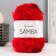 Samba yarn 100% polyester 150m/100g (2026 scarlet)