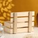 Kashpo wooden rack 24.5x16.5x19.5 cm natural