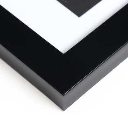 Photo frame Plastic "Gloria" 10x15 cm, with a paspartm, black-2