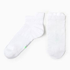 Male socks shortened, white color, size 25-27