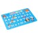Coiling rug with non -slip coating "Alphabet" 21x14.8 cm